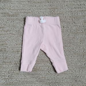 Carter's Light Pink Joggers Size Preemie